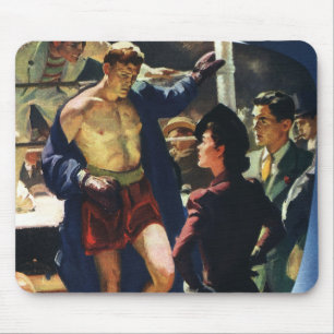 Boxen im Vintage-Sport, Boxer verlässt den Ring Mousepad