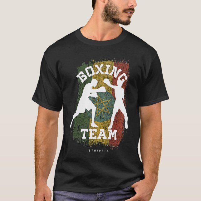 Boxen in Äthiopien Kampf Sportkämpfe Boxen T-Shirt (Vorderseite)