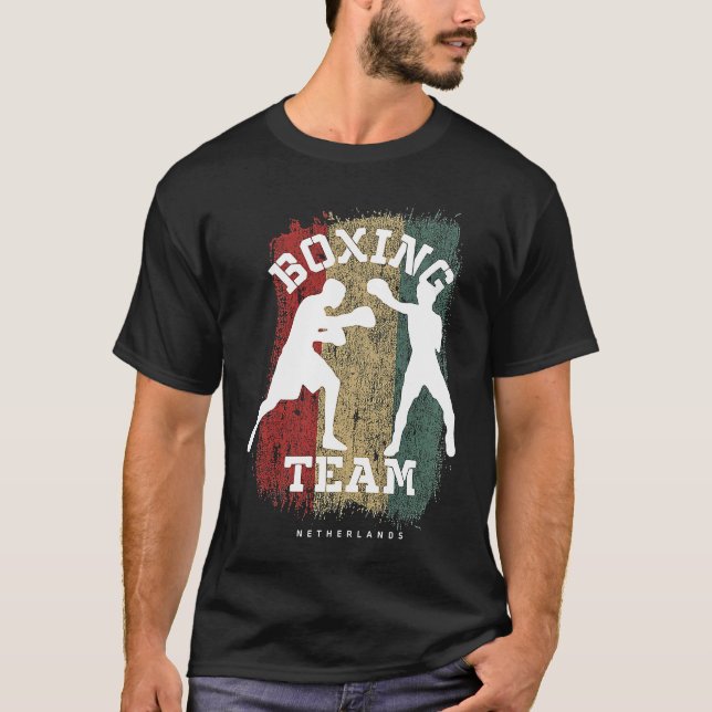 Boxen in den Niederlanden Kampf Sportkämpfe Boxing T-Shirt (Vorderseite)