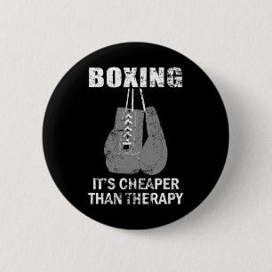 Boxen ist billiger als Boxertherapie Button