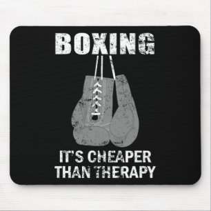 Boxen ist billiger als Boxertherapie Mousepad