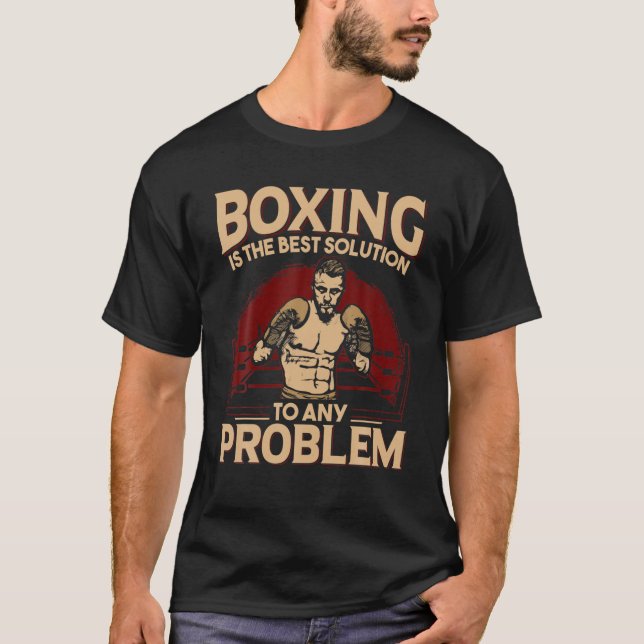 Boxen ist die beste Lösung für jedes Problem T-Shirt (Vorderseite)