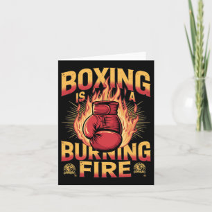 Boxen ist ein brennendes Feuer Karte