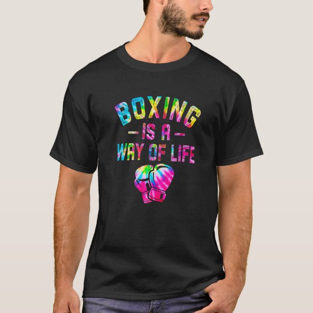 Boxen ist eine Lebensweise Kickboxer Gym B T-Shirt (Vorderseite)