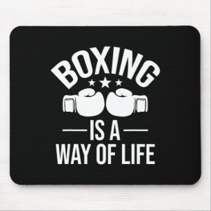 Boxen ist eine Lebensweise - Kickboxer-Spielym Mousepad