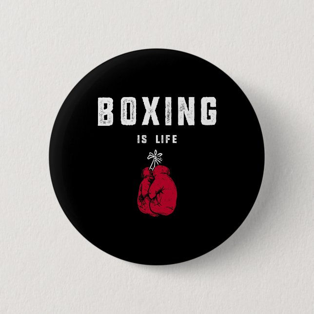 Boxen ist Leben Button (Vorderseite)