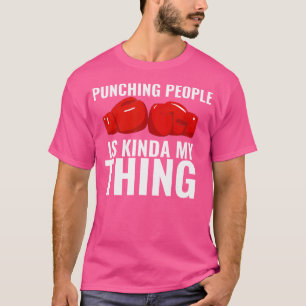Boxen ist mein Ding lustige Boxhandschuhe Boxer T-Shirt