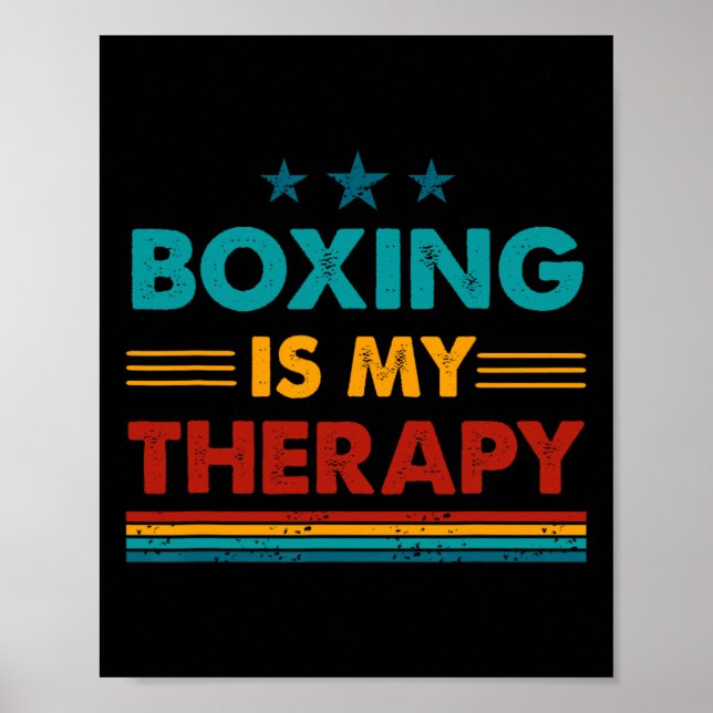 Boxen ist mein Therapiewitterboxen Poster (Vorne)