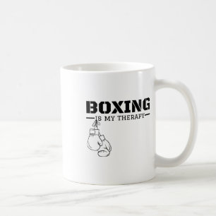 Boxen ist meine Therapie Funny Boxer Fighter Fitne Kaffeetasse