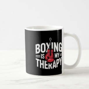 Boxen ist meine Therapie Funny Fighter Gloves Punc Kaffeetasse