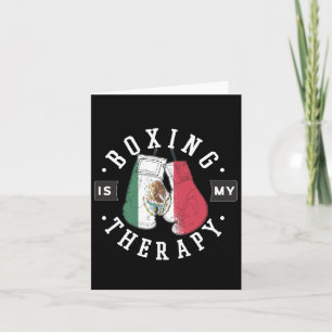 Boxen ist meine Therapie Mexiko Boxhandschuh mexik Karte