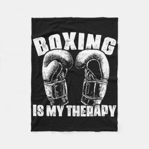 Boxen ist meine Therapie Mma Boxer Kämpfer Kampf K Fleecedecke