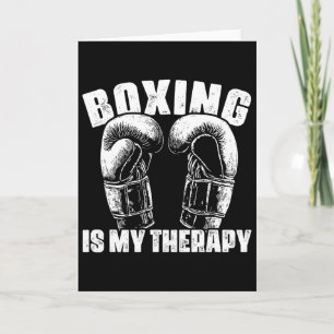 Boxen ist meine Therapie Mma Boxer Kämpfer Kampf K Karte