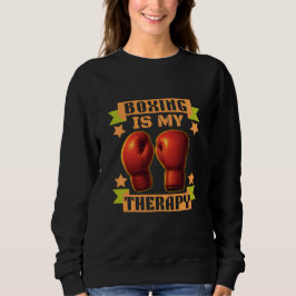 Boxen ist meine Therapie Sweatshirt