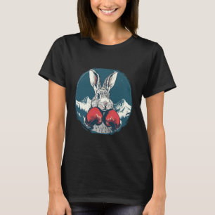Boxen Kaninchen mit Boxhandschuhen Kickboxen Lusti T-Shirt