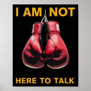Boxen Kickboxen Boxen Fan Boxer Lustiger Spruch Poster