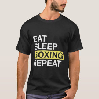 Boxen-Lover-Geschenk für Boxer essen Sleep Boxing T-Shirt