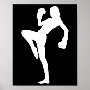 Boxen Männer Kickboxer Frauen Boxen Kickboxen Poster
