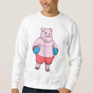 Boxen mit Boxhandschuhen Sweatshirt