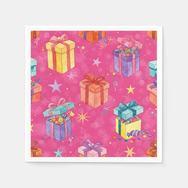 Boxen mit Kanadiern von Natasha Us Serviette (Vorderseite)