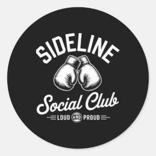 Boxen Mma Sideline Social Club Laut Und Stolz Che Runder Aufkleber