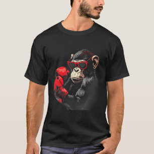 Boxen-Monkey-Liebhaber Boxhandschuhe Kickboxen Lus T-Shirt