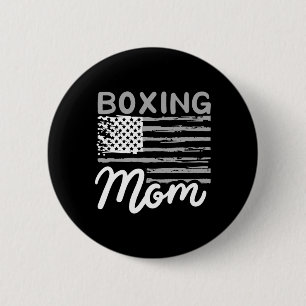 Boxen Mutter Boxen Mutter Kickboxen Mama Mutti Button