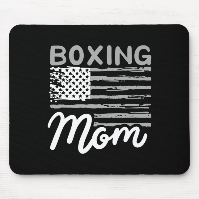 Boxen Mutter Boxen Mutter Kickboxen Mama Mutti Mousepad (Vorne)