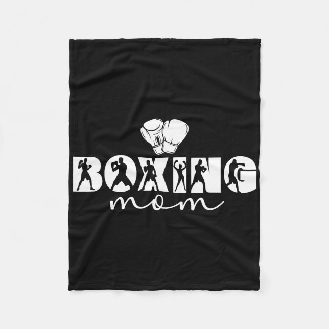 Boxen Mutter Boxen Mutter Stolz Boxen Mama  Fleecedecke (Vorderseite)