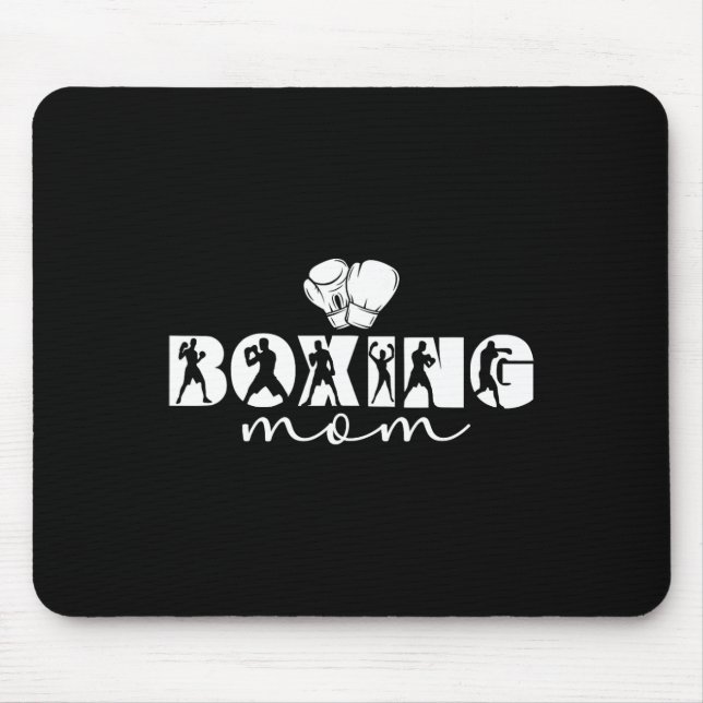 Boxen Mutter Boxen Mutter Stolz Boxen Mama  Mousepad (Vorne)