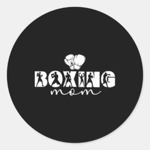 Boxen Mutter Boxen Mutter Stolz Boxen Mama Runder Aufkleber