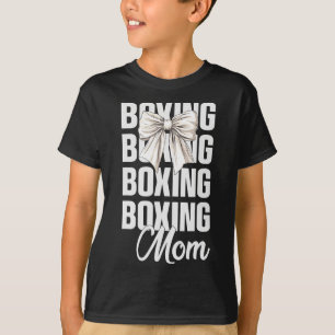 Boxen-Mutter Kokette Schleife Süße Boxliebhaber Mü T-Shirt