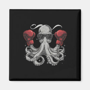 Boxen Oktopus Liebhaber Ozean Meer Kreatur Boxer K Magnet