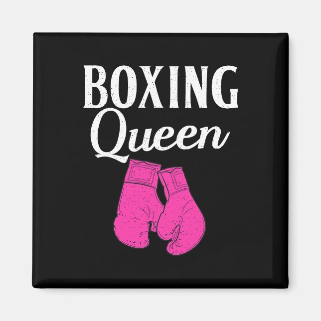 Boxen Queen Sport Fighting Boxer Magnet (Vorne)