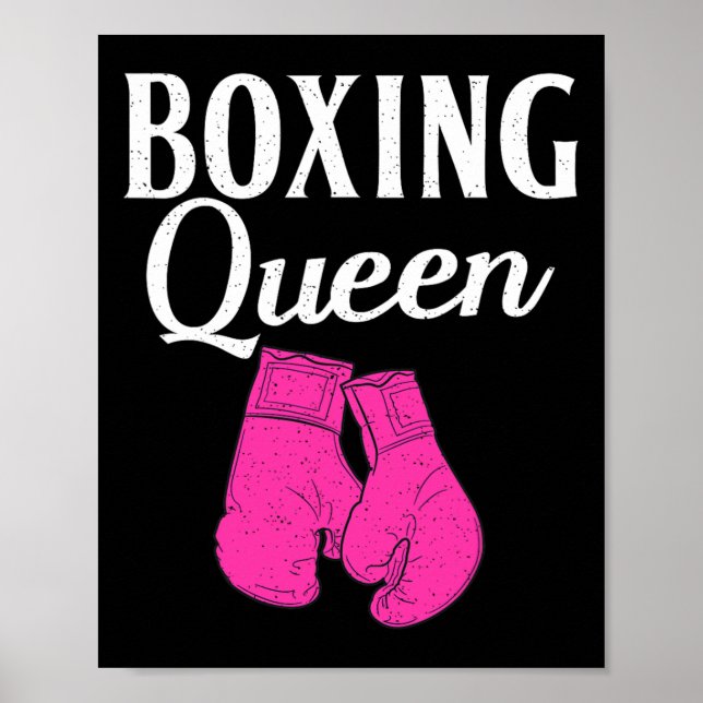 Boxen Queen Sport Fighting Boxer Poster (Vorne)