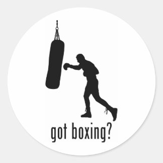 Boxen Runder Aufkleber