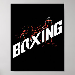 Boxen Schlagen Byg Boxen Kickboxen Boxen Liebhaber Poster