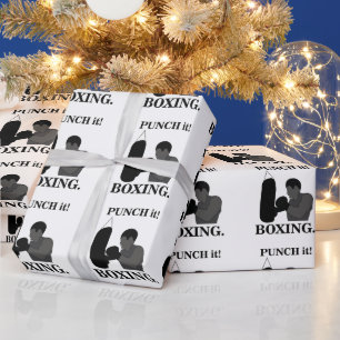 Boxen Sport Punch It Boxing Geschenkpapier