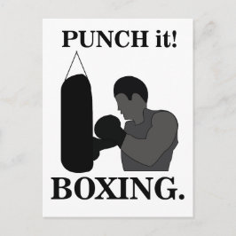 Boxen Sport Punch It Boxing Postkarte