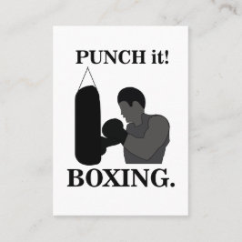 Boxen Sport Punch It Boxing Visitenkarte