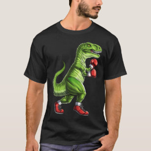 Boxen T-Rex Dinosaurier T-Shirt
