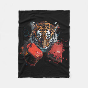 Boxen Tiger Liebhaber Boxhandschuhe Kickboxen Lust Fleecedecke