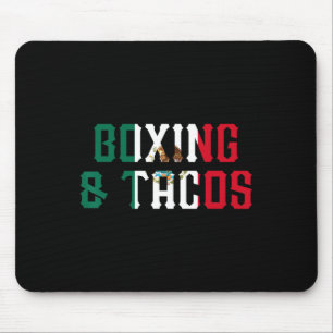 Boxen und Tacos Funny Mexico 1 Mousepad