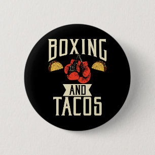 Boxen und Tacos - Taco Mexiko Food Liebe Button