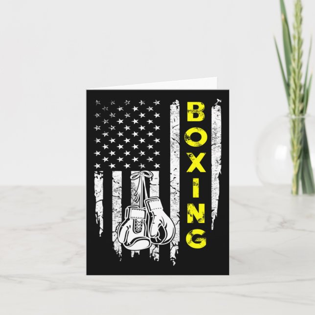 Boxen USA Flag 4. Juli Patriotic Karte (Vorderseite)
