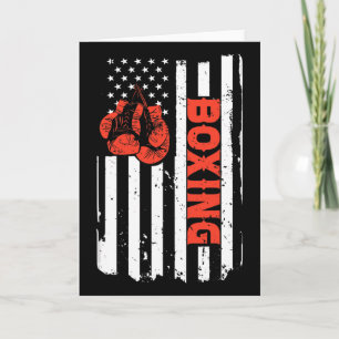 Boxen USA-Flagge MMA-Kämpfer Kickboxen Boxen für Karte
