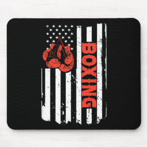 Boxen USA-Flagge MMA-Kämpfer Kickboxen Boxen für Mousepad