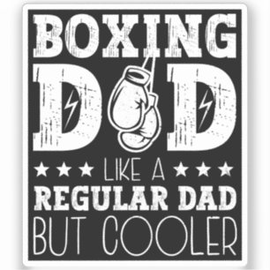 Boxen Vater wie ein normaler Vater, aber Cooler Aufkleber
