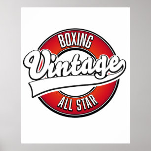 Boxen Vintage All-Star-Logo Poster
