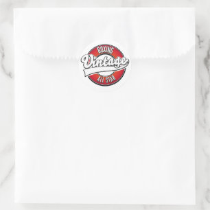 Boxen Vintage All-Star-Logo Runder Aufkleber
